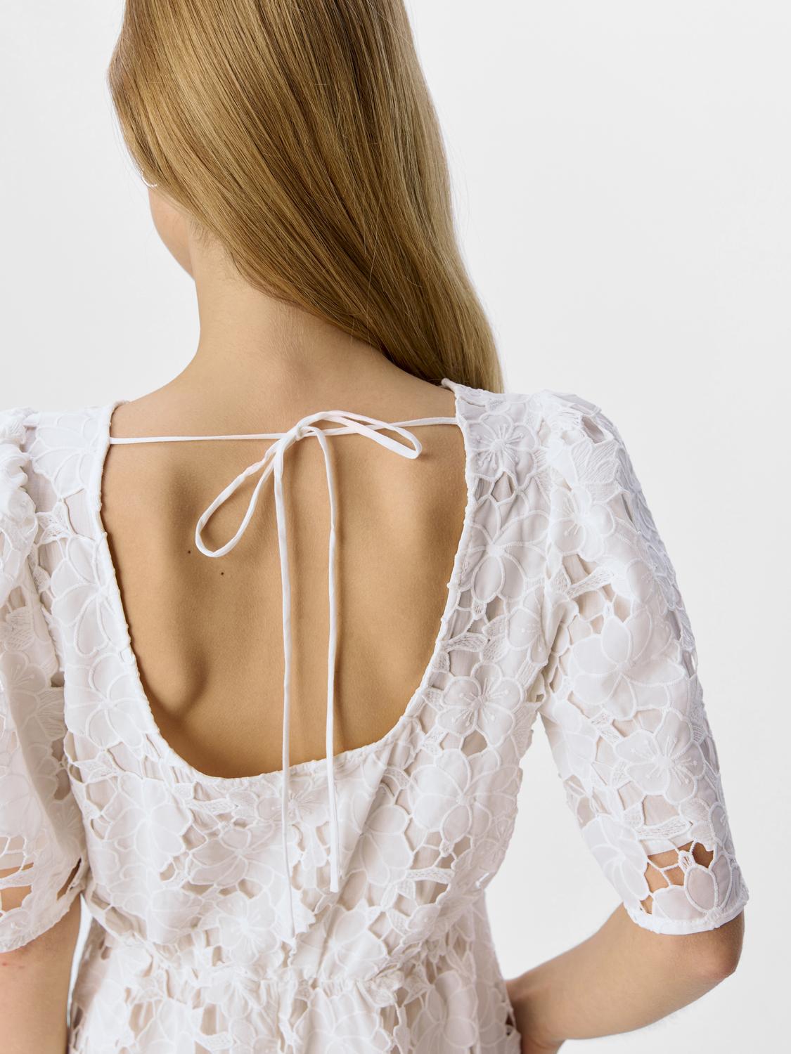 OBJNELLIE Short Dress - White - VERO MODA & VILA Bergvik